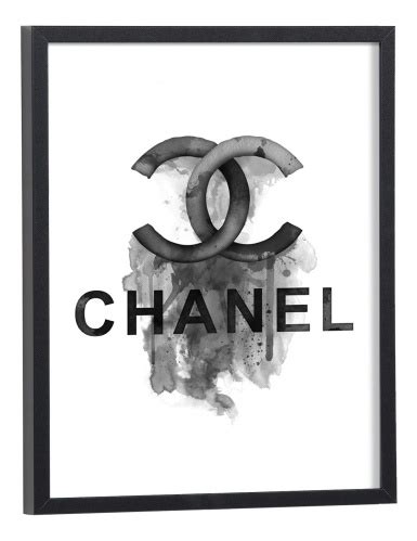 Tableau Luxe Chanel noir et blanc .